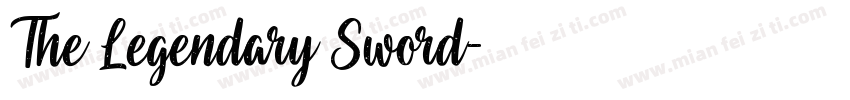 The Legendary Sword字体转换